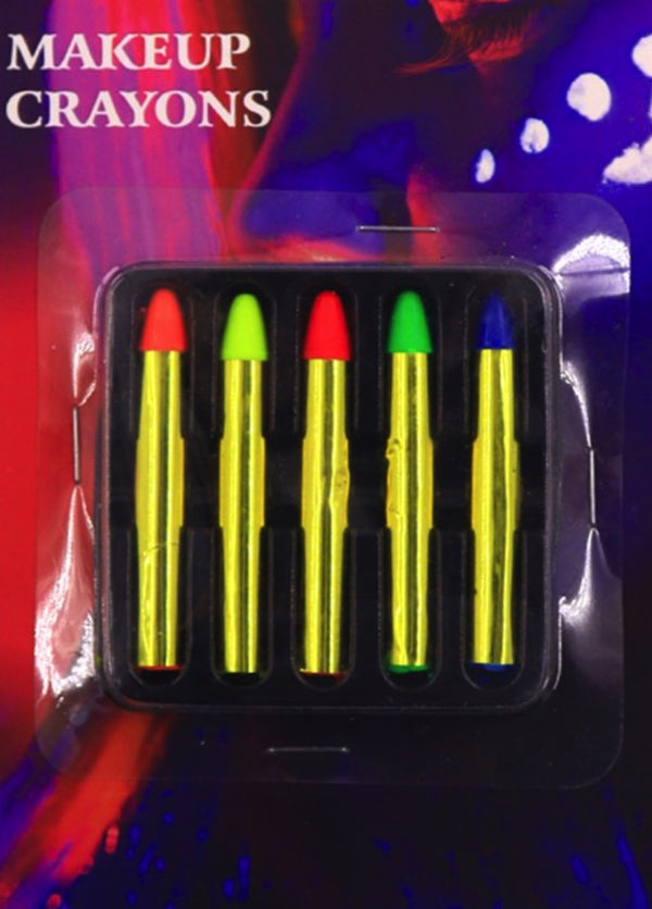5PK NEON MAKEUP CRAYONS