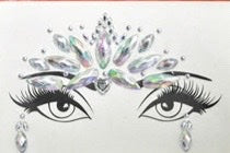 Diamonte Face (Iridescent Rays)