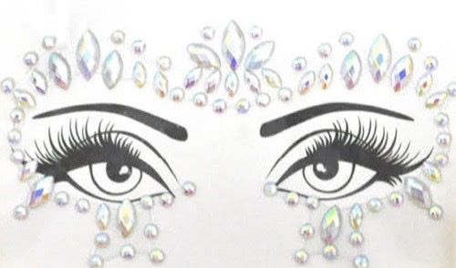 GLOW IN THE DARK Diamonte Face
