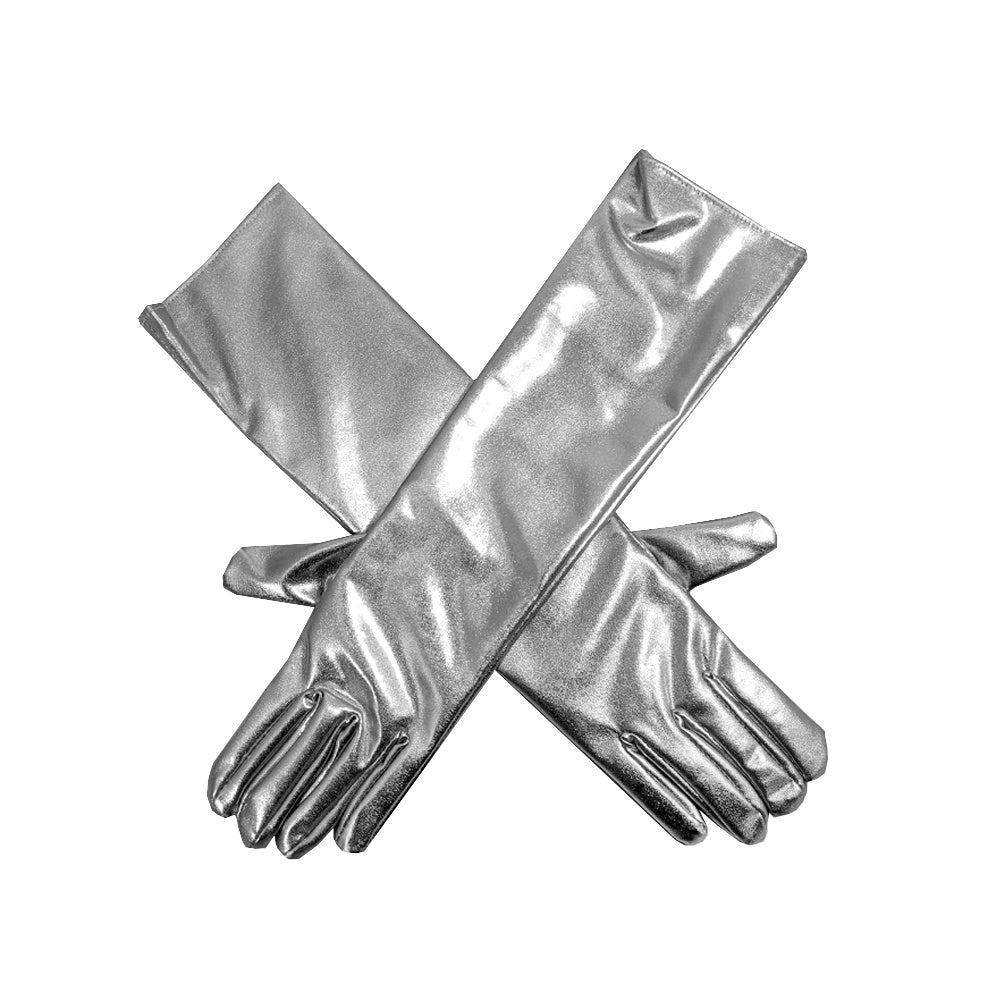 SILVER GLOVES METALIC FINISH