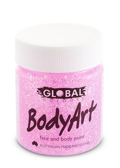 Pink Glitter Face Paint - 45Ml Tub