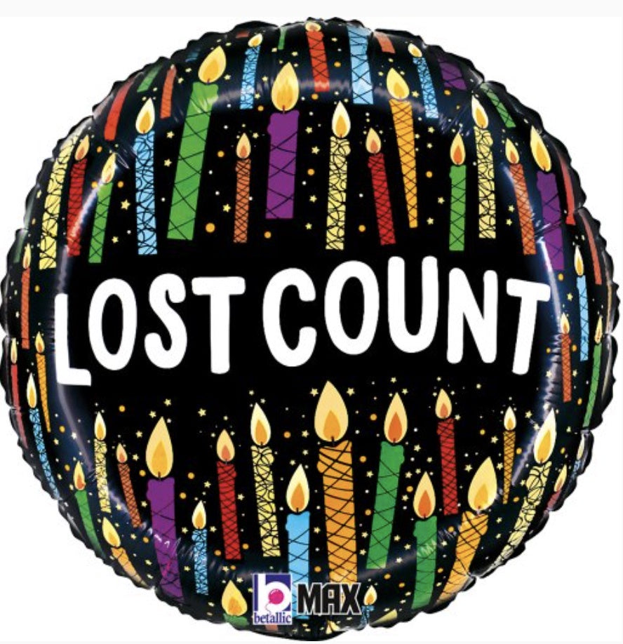Lost Count Candles 18inch Round