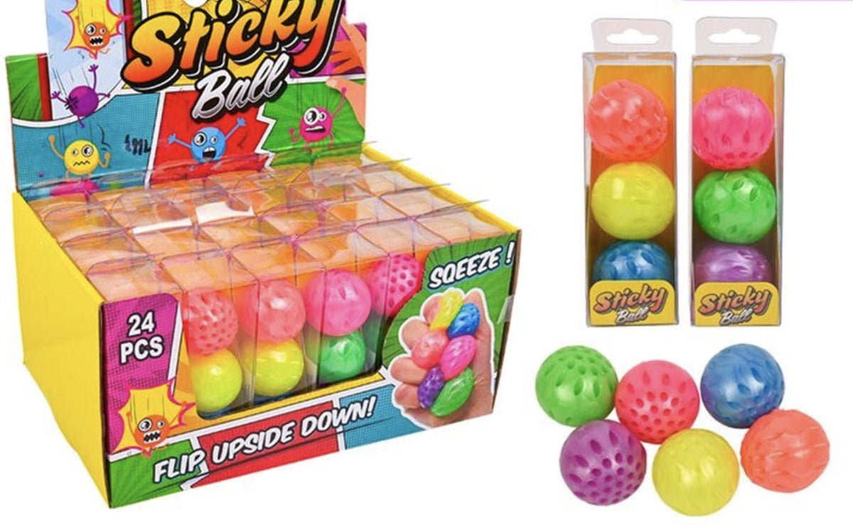 3pce Sticky Balls