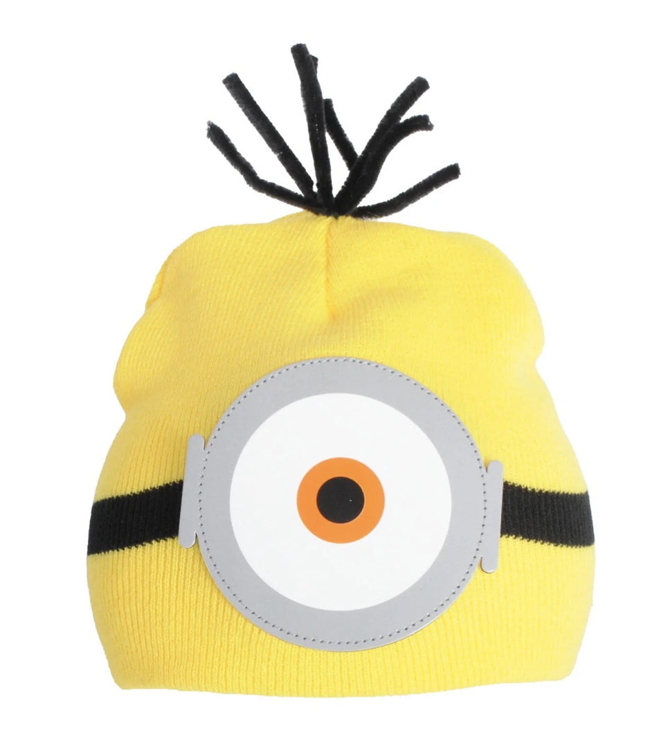YELLOW DESPICABLE ALIEN BEANIE