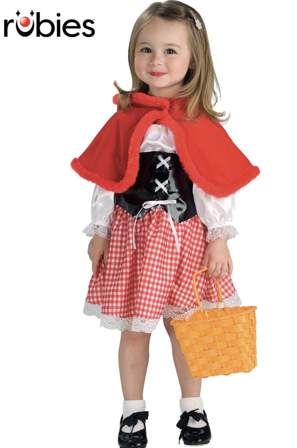 strapless open back dress LITTLE RED RIDING HOOD COSTUME, CHILD