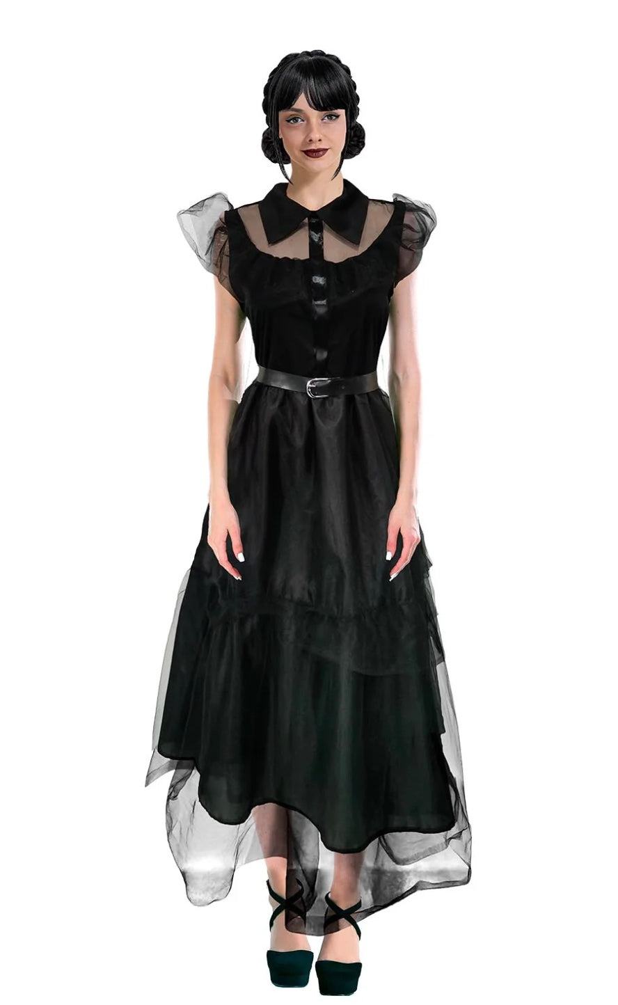 Ladies Black Prom Dress Costume
