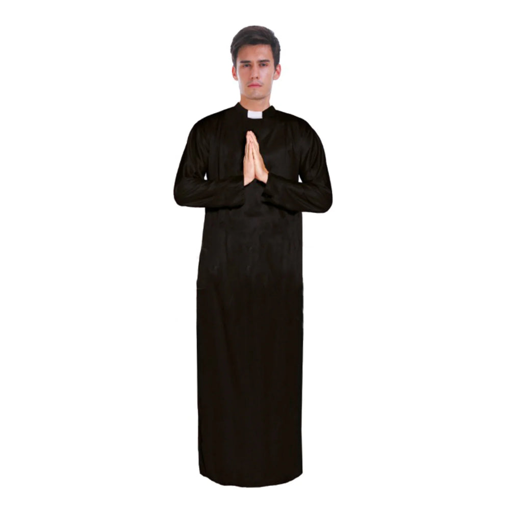 Adult Priest Costume Black Adult Priest Costume Black