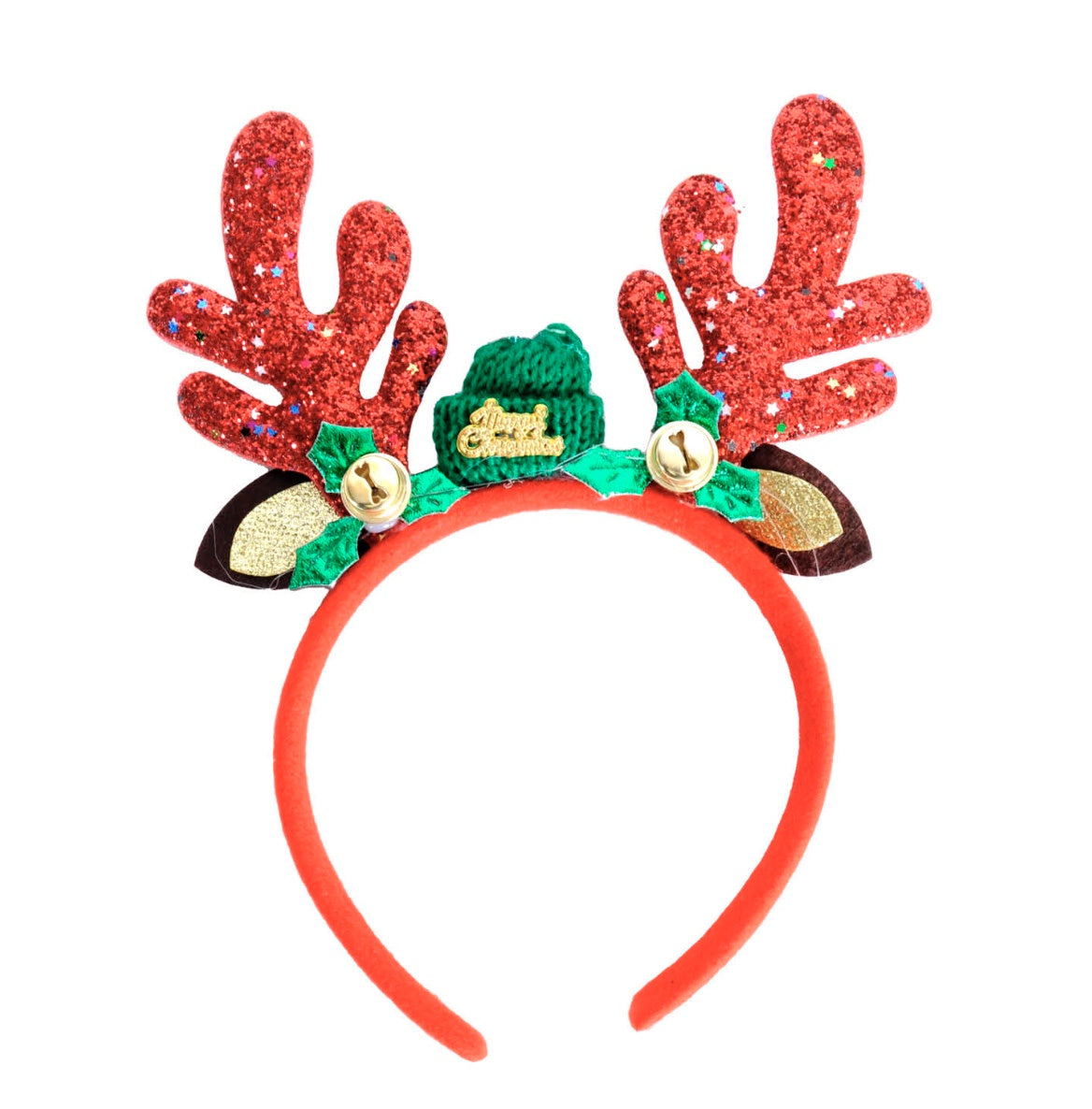 GLITTER REINDEER HEADBAND