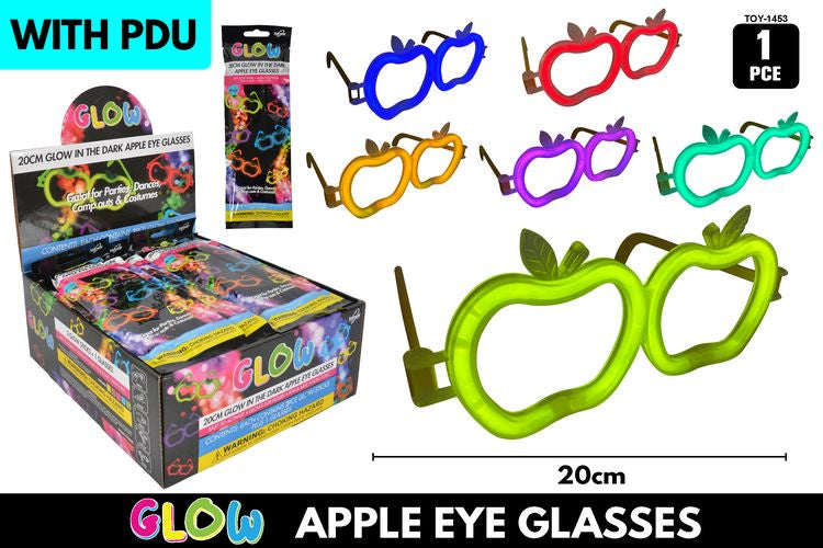 Glow In The Dark Eye Glasses 20Cm